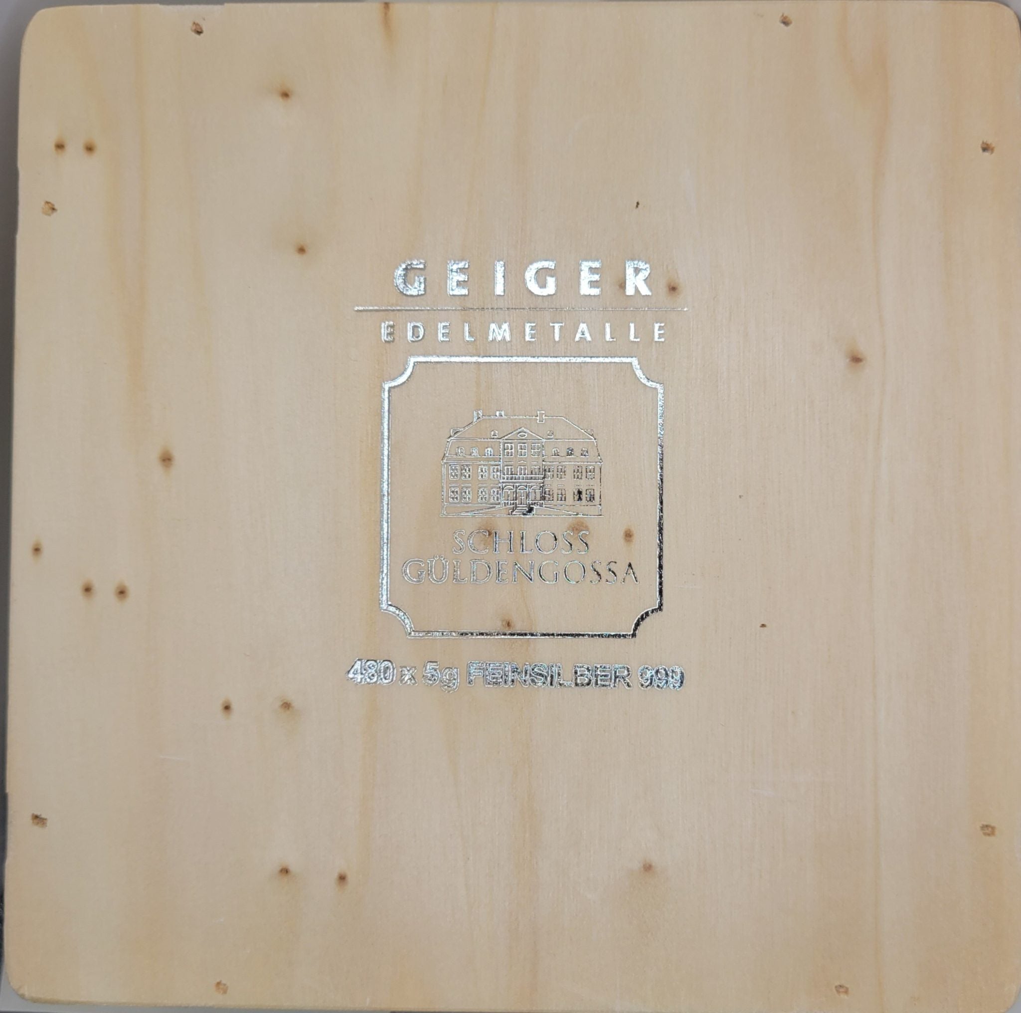 Empty Wooden Geiger Edelmetalle 5g Storage Monsterbox