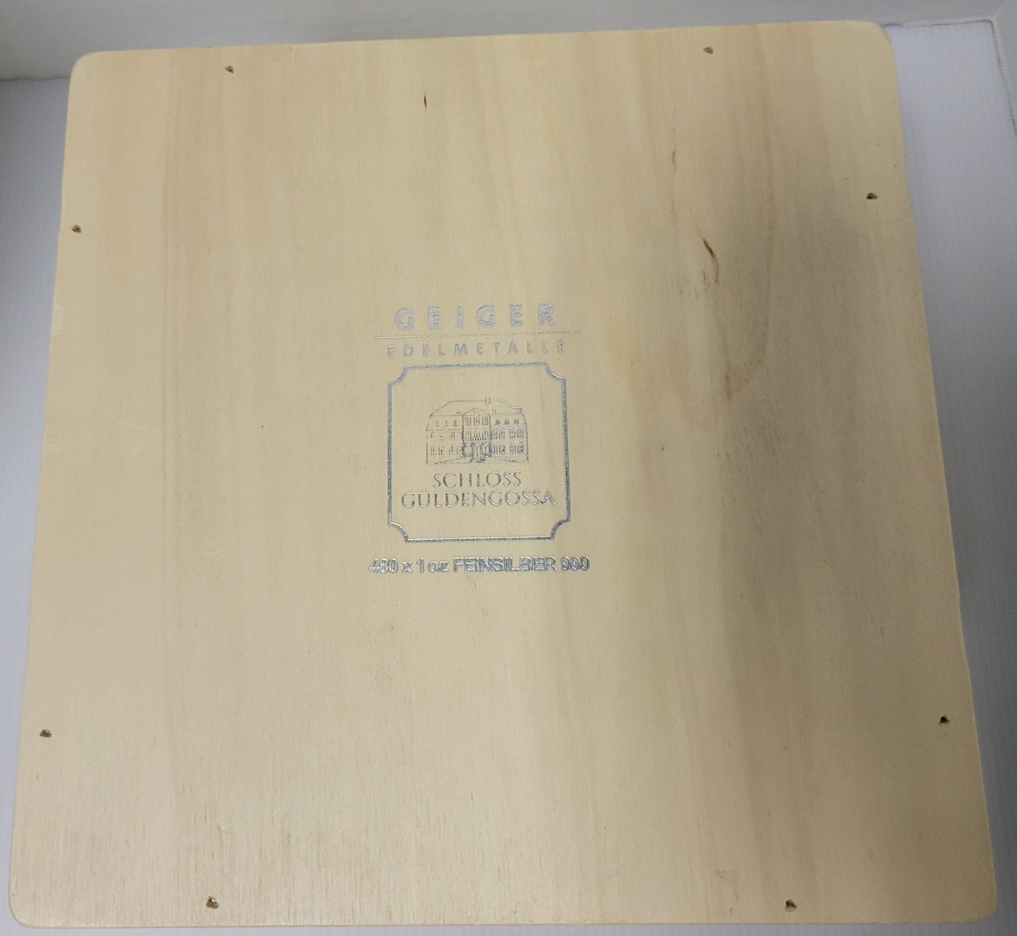 Empty Wooden Geiger Edelmetalle 1 oz Storage Monsterbox