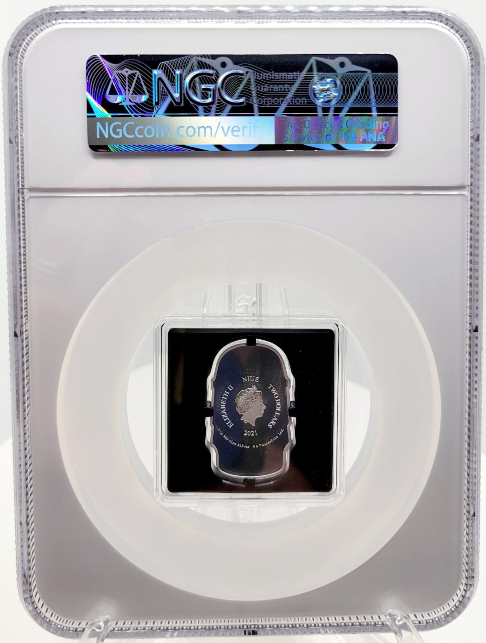 2021 Star Wars Snowtrooper Faces of the Empire 1 oz Silver Coin New Zealand Mint PF70 NGC Graded