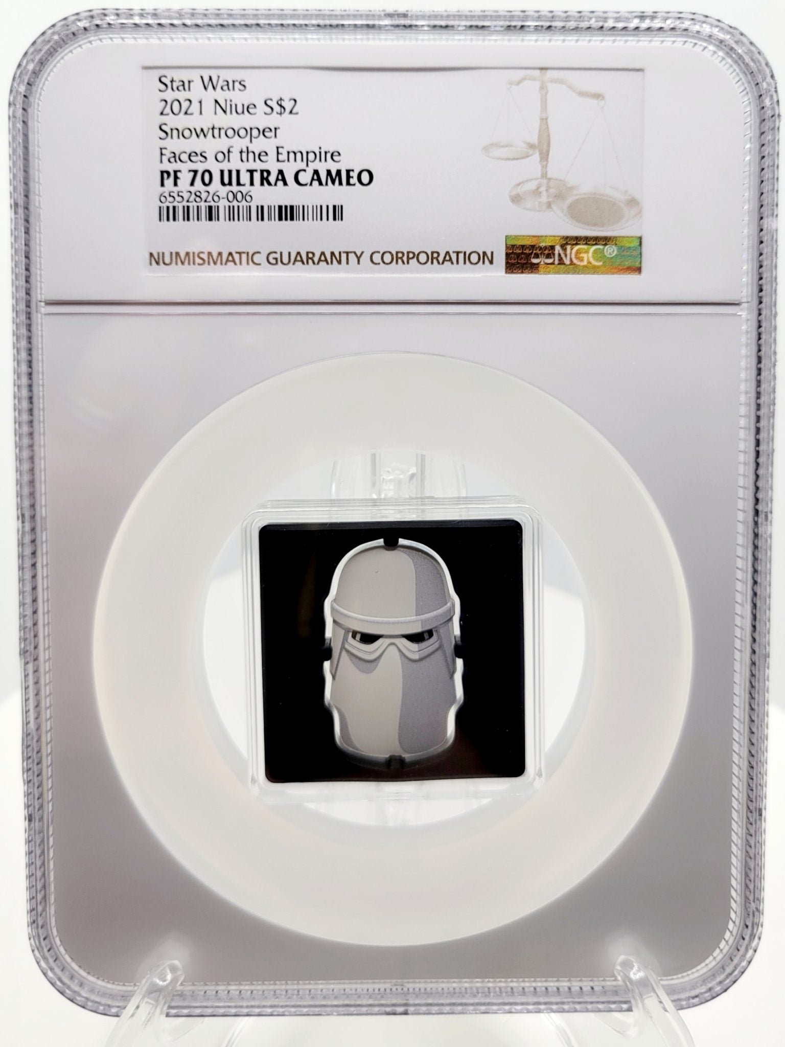2021 Star Wars Snowtrooper Faces of the Empire 1 oz Silver Coin New Zealand Mint PF70 NGC Graded