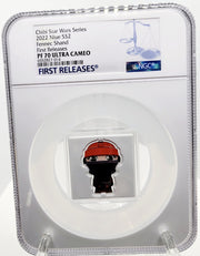 NGC PF70 First Releases Star Wars Fennec Shand 1 oz Silver Chibi Coin From New Zealand Mint