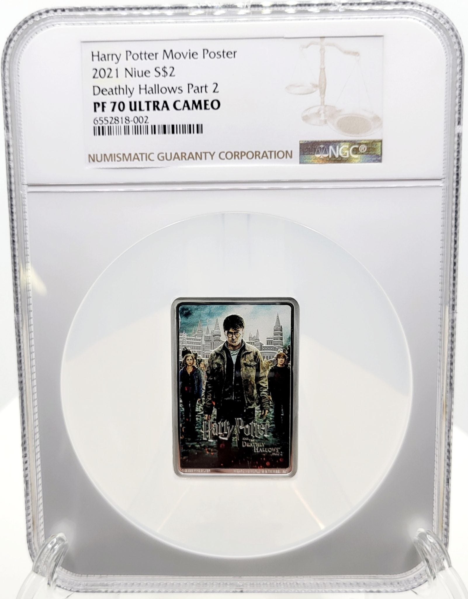 NGC PF70 2021 Harry Potter and the Deathly Hallows Part 2 Silver 1 oz Coin From New Zealand Mint