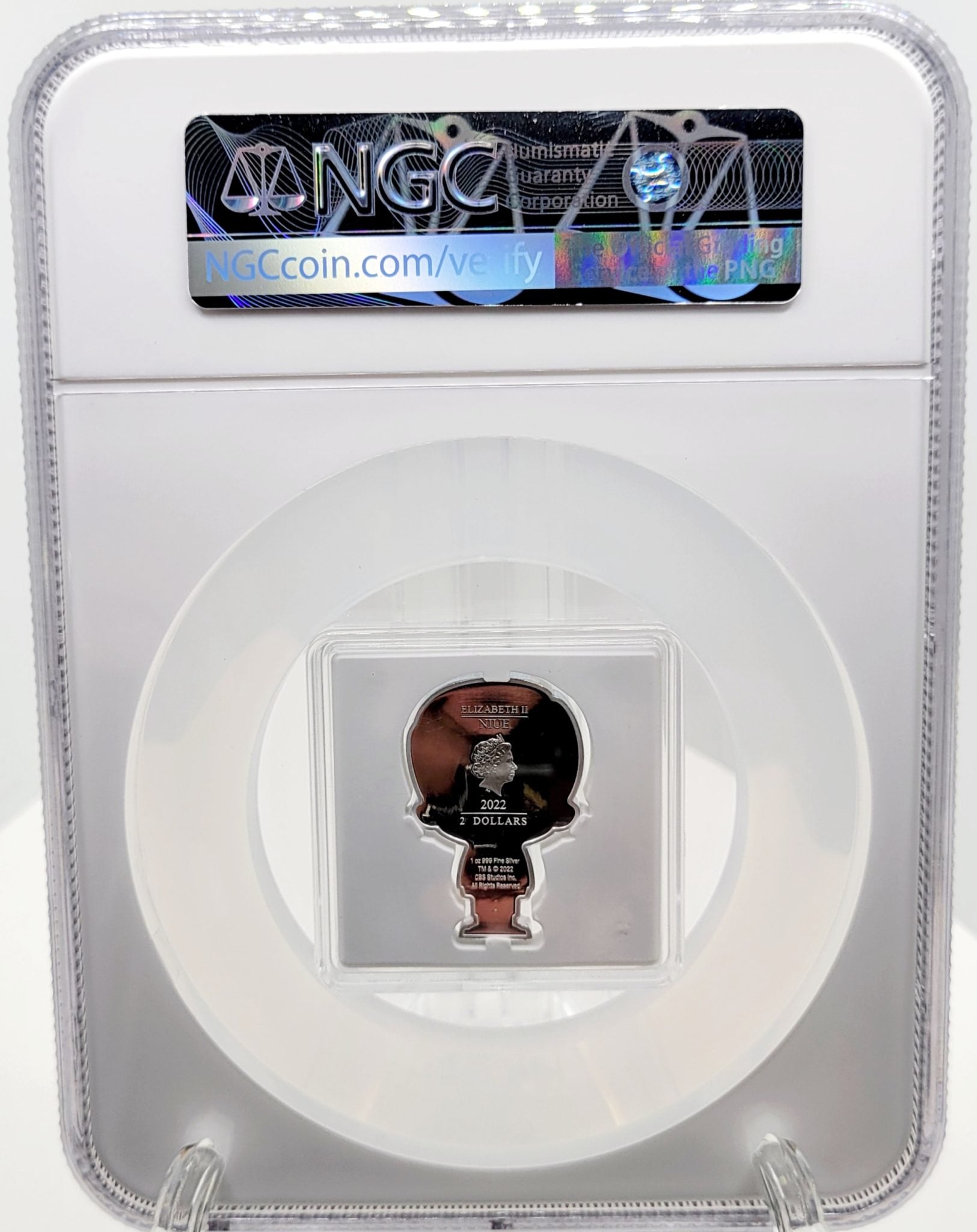 NGC PF70 First Releases 2022 Montgomery Scott 1 oz Silver Chibi Coin From New Zealand Mint
