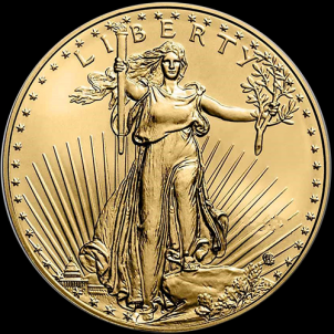 1/2 oz Gold American Eagle Coin AGE Random Year BU