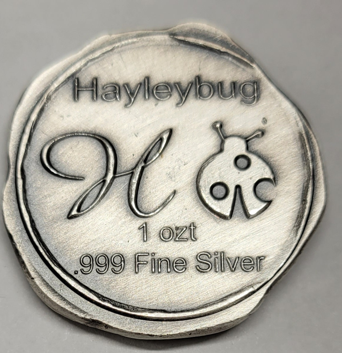 1 oz 999 Pure Silver Pharaoh Antiqued Cast Round by Hayleybug Mint