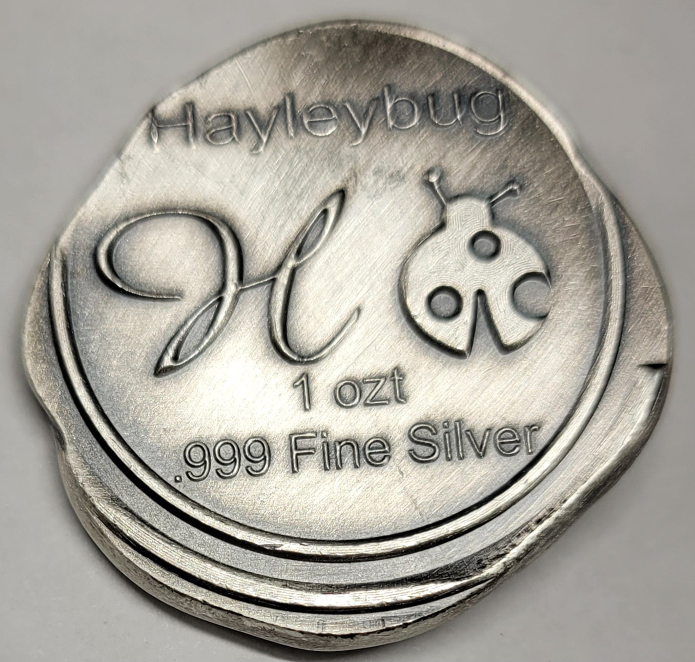1 oz 999 Pure Silver T-Rex Antiqued Cast Round by Hayleybug Mint