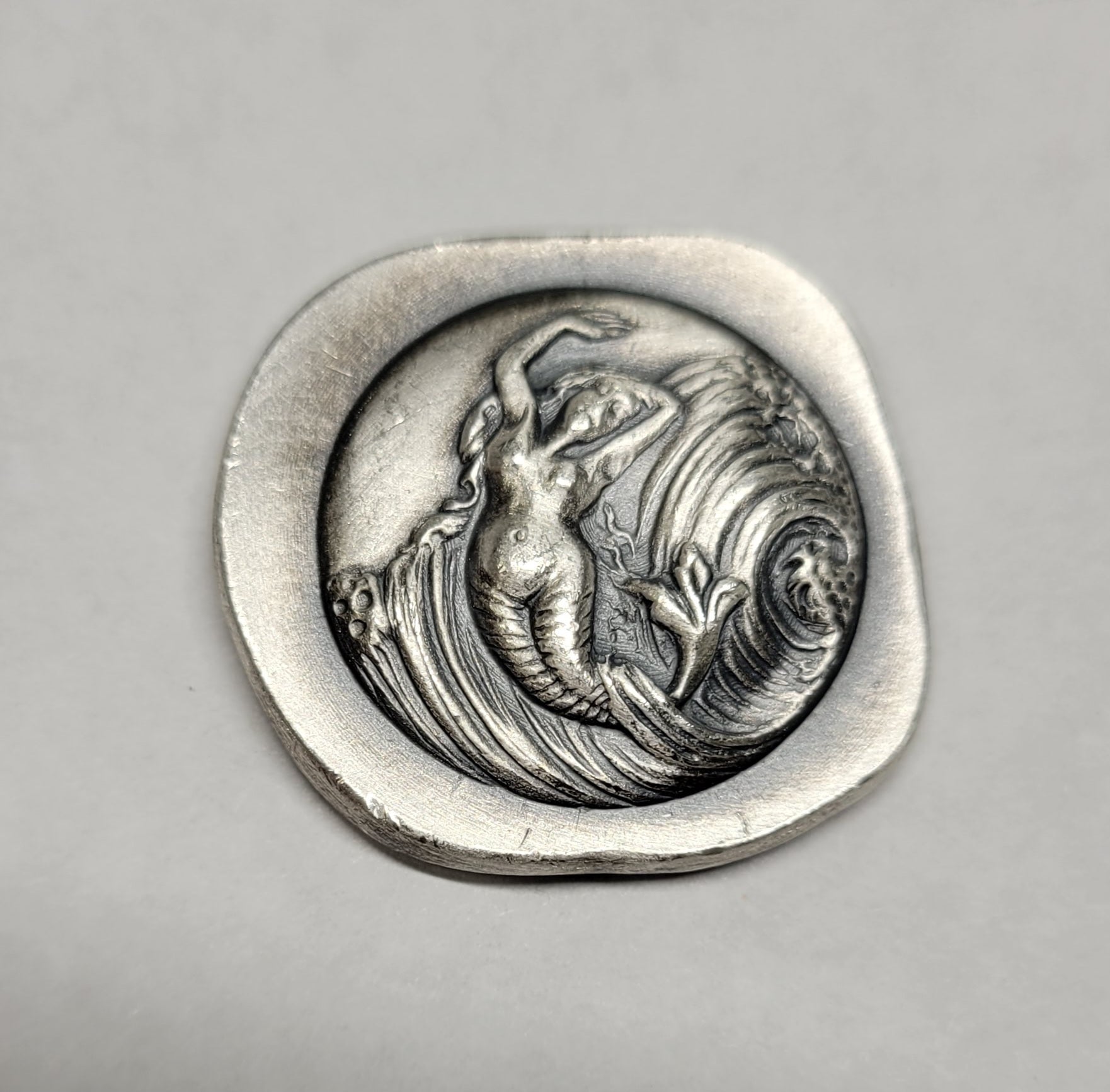 1 oz 999 Pure Silver Mermaid Round By HayleyBug Mint