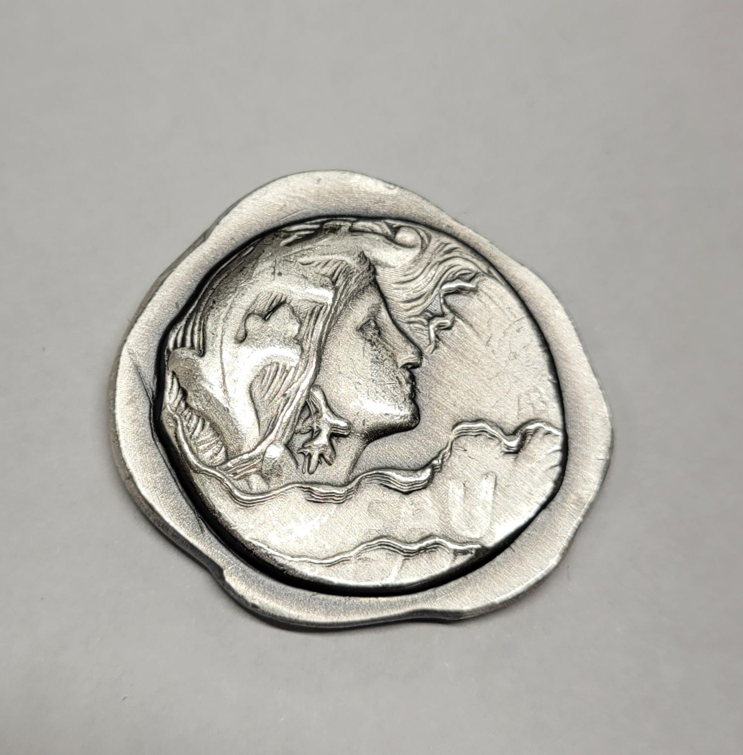 1 oz 999 Pure Silver Water Lady Round By HayleyBug Mint