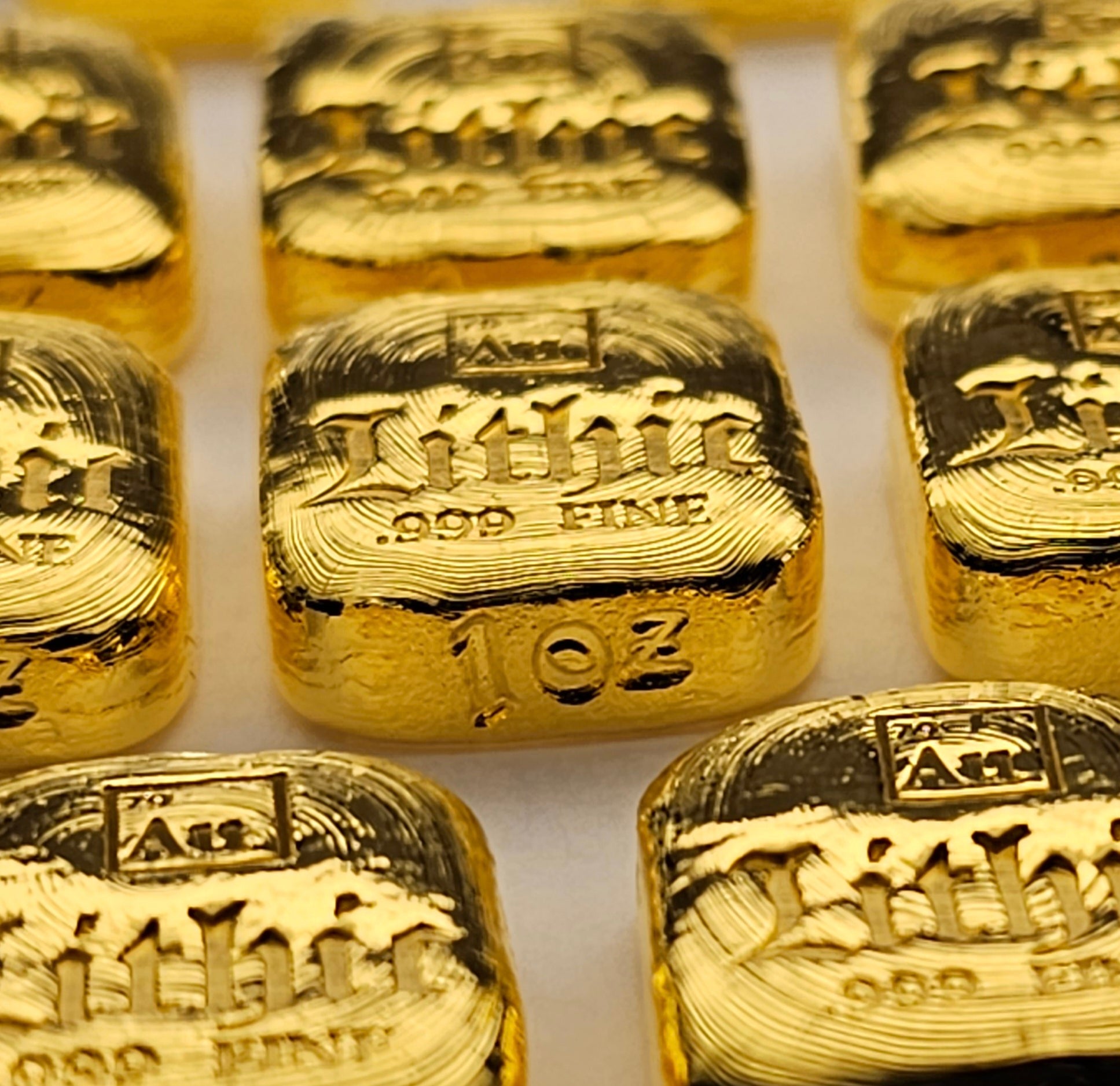 1 oz 999+ Gold Lithic Metals Gold Bar with Serialized COA – Kzoo