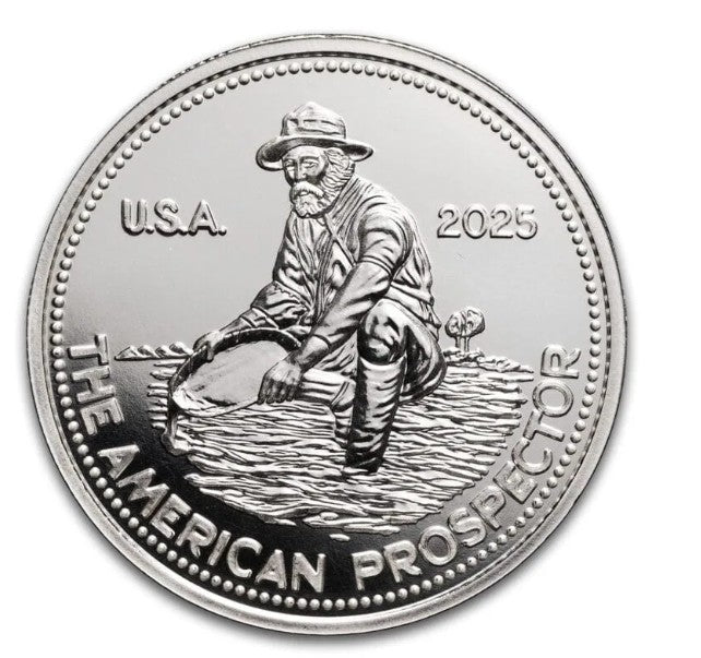2025 1 OZ 999+ REVIVED ENGELHARD PROSPECTOR ROUND
