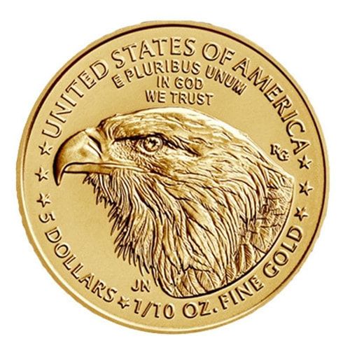 2024 1/10 oz American Gold Eagle Coin BU
