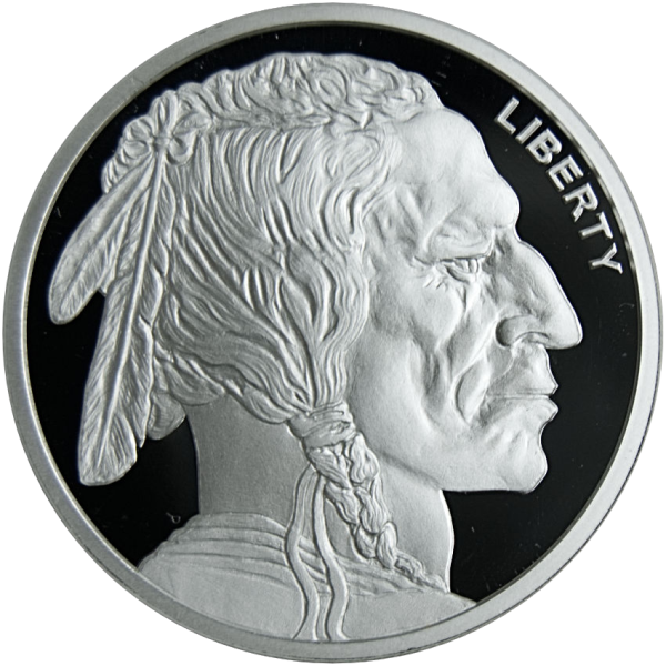 2 OZ 999 SILVER ROUND BUFFALO DESIGN