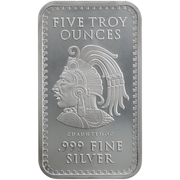 5 OZ 999 SILVER BAR AZTEC CALENDAR