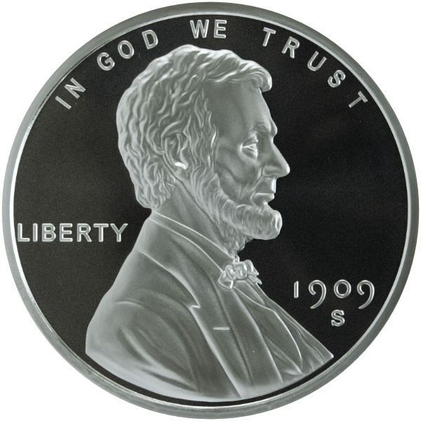 5 OZ 999 SILVER ROUND LINCOLN WHEAT CENT DESIGN GOLDEN STATE MINT