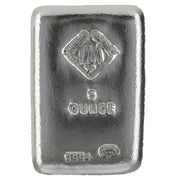 5 oz Johnson Matthey Poured 999 Silver Bar