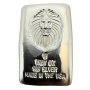 5 oz Kzoo Bullion 999 Silver Bullion Lion Cast Bar