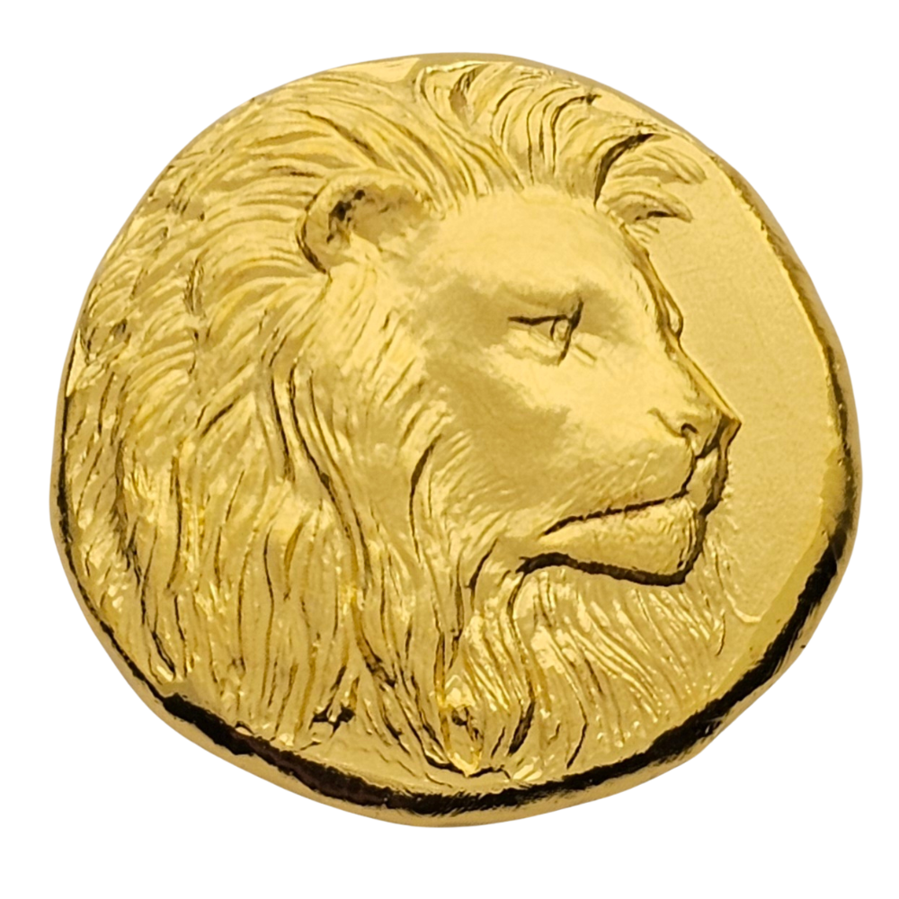 Lithic Metals 999 Gold 1/2 oz Hand Poured “Lion” Round Limited Quantity