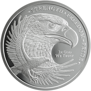 5 OZ 999 SILVER ROUND EAGLE GOLDEN STATE MINT