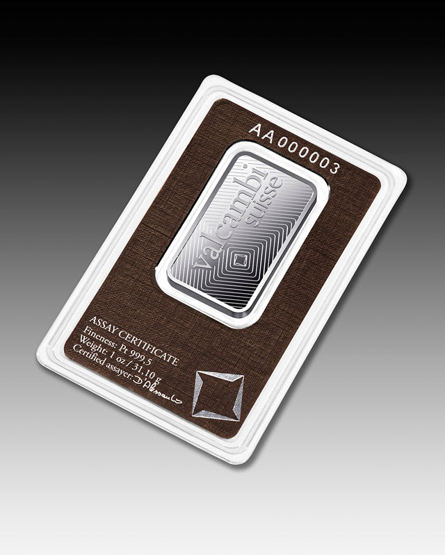 1 OZ PLATINUM BAR VALCAMBI