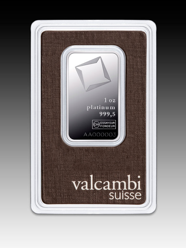 1 OZ PLATINUM BAR VALCAMBI