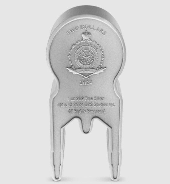 2024 1 oz Star Trek U.S.S. Enterprise NCC-1701 Silver Coin