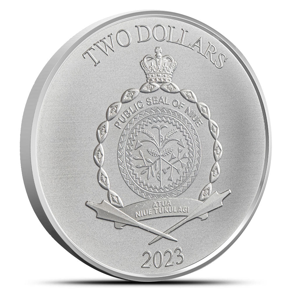 2023 1oz Niue Beavis and Butthead 999 Silver BU Coin