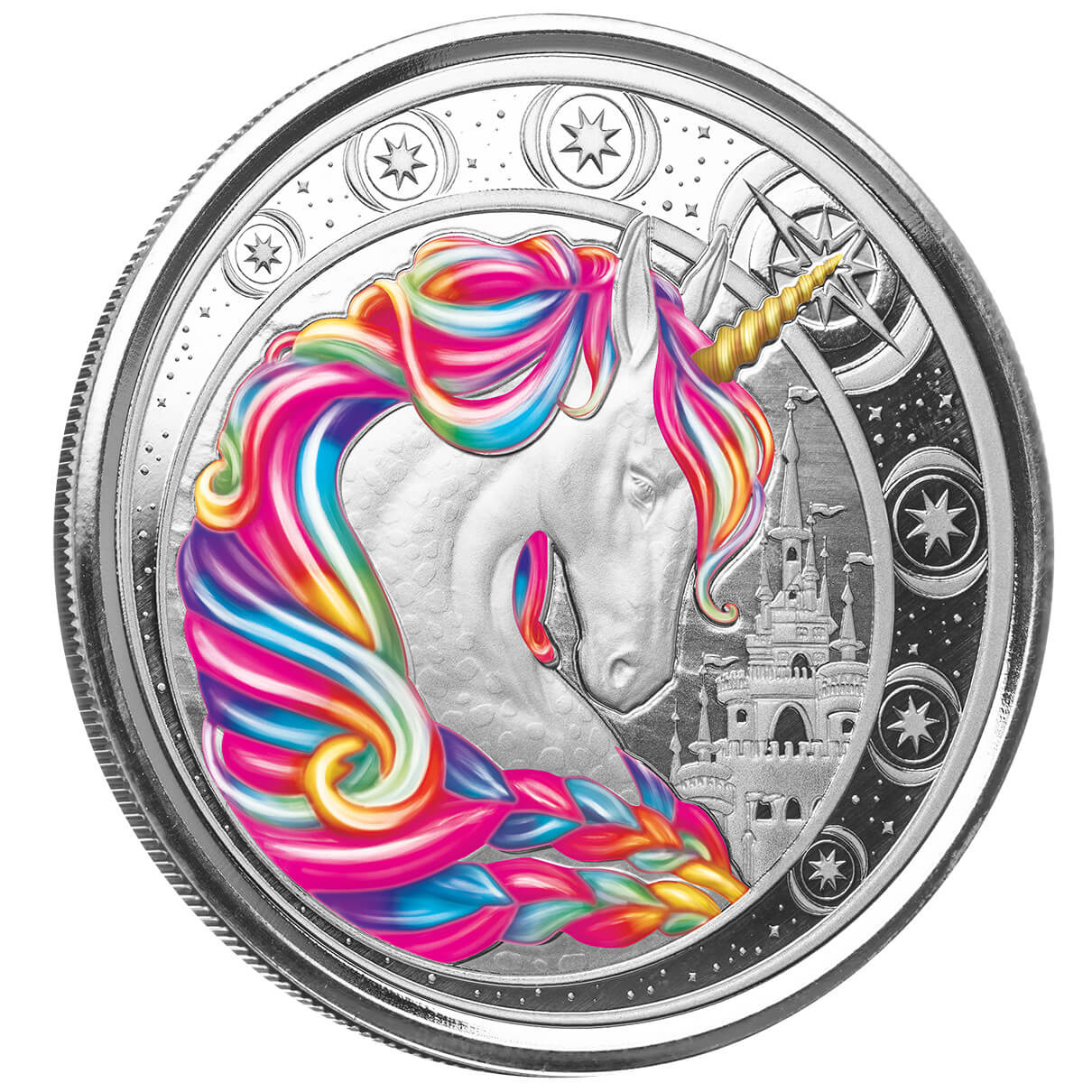 2023 Ghana Unicorn "Blossom" 999 1 oz Silver Proof Like Coin