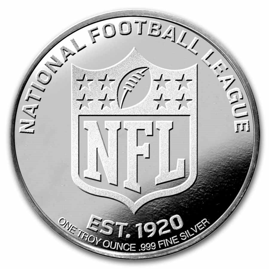 1 oz 999+ NFL Detroit Lions Silver Round