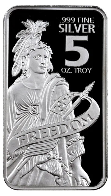 5 oz 999 Silver Freedom Bar