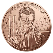 1 oz AVDP 999 Pure Copper Trumpinator We'll Be Back Round