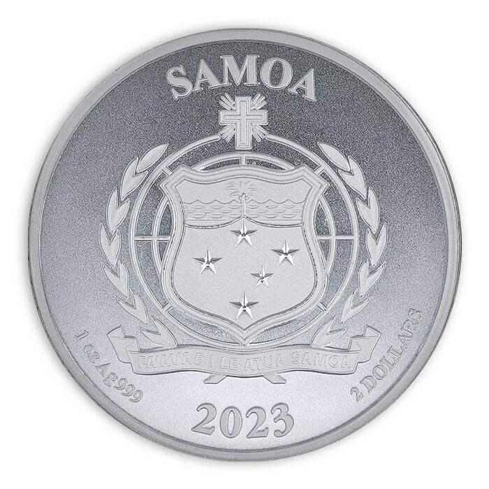 2023 1 oz Samoa Fast and Furious 999 Silver BU Coin