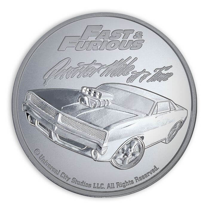 2023 1 oz Samoa Fast and Furious 999 Silver BU Coin