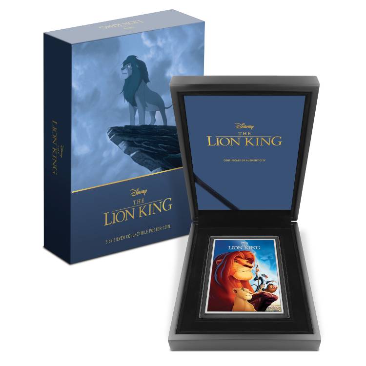 2024 5 oz Lion King Silver Collectible Poster Coin