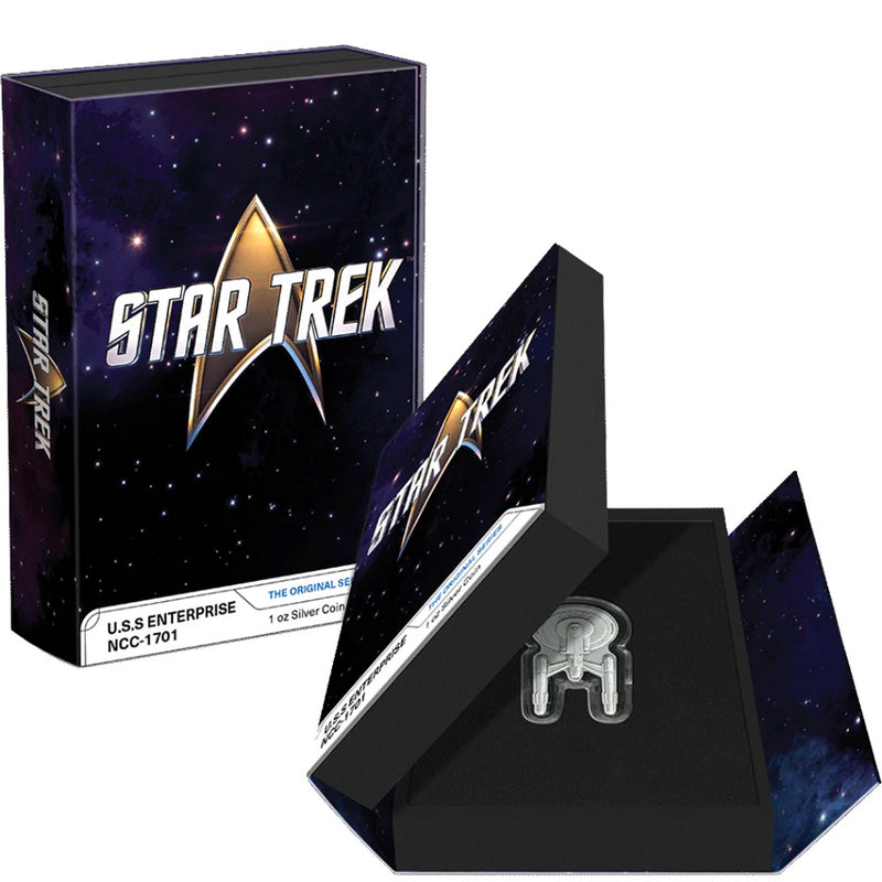 2024 1 oz Star Trek U.S.S. Enterprise NCC-1701 Silver Coin