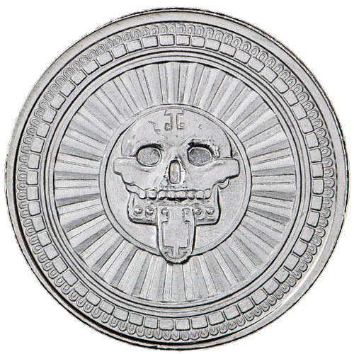 1 oz Aztec God of Death 999+ Pure Silver Round
