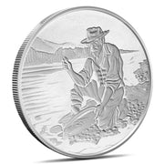 1 OZ SILVER ROUND GOLD PANNER DIVISIBLE