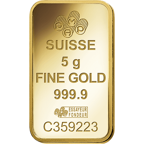 Pamp Fortuna 5 g Gold Bar in Assay