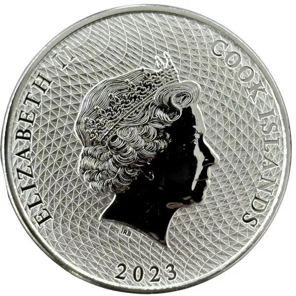 2023 1 oz 9999 Silver HMS Bounty Sailing Ship Cook Island Coin