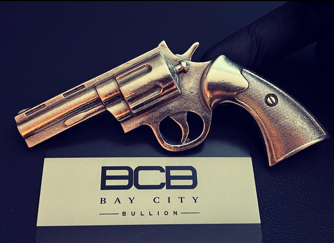Bay City Bullion 5.9 oz Sand Cast .357 999 Silver Art Bar