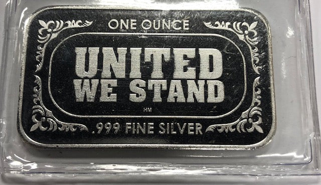 1 oz 999+ Pure Silver American Flag Bar