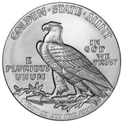 1 oz 999 Pure Silver Incuse Indian Round