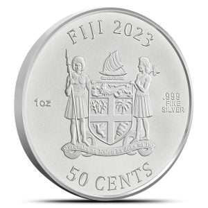 2023 1 Oz Fiji Jurassic Park-30th Anniversary 999 Silver BU Coin