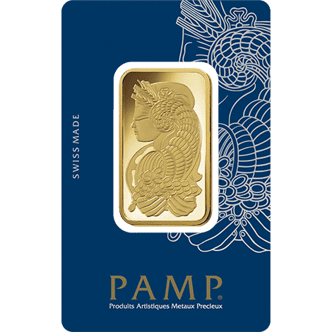 PAMP FORTUNA 1 OZ GOLD BAR IN ASSAY