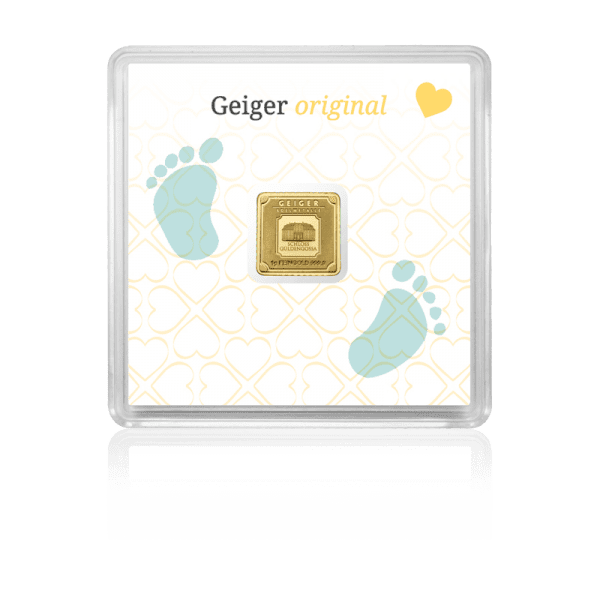 Geiger Edelmetalle AG 1 g Gold Bar in Baby Assay