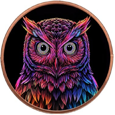 5 oz Mystic Night Owl Colorized Copper Round in Capsule