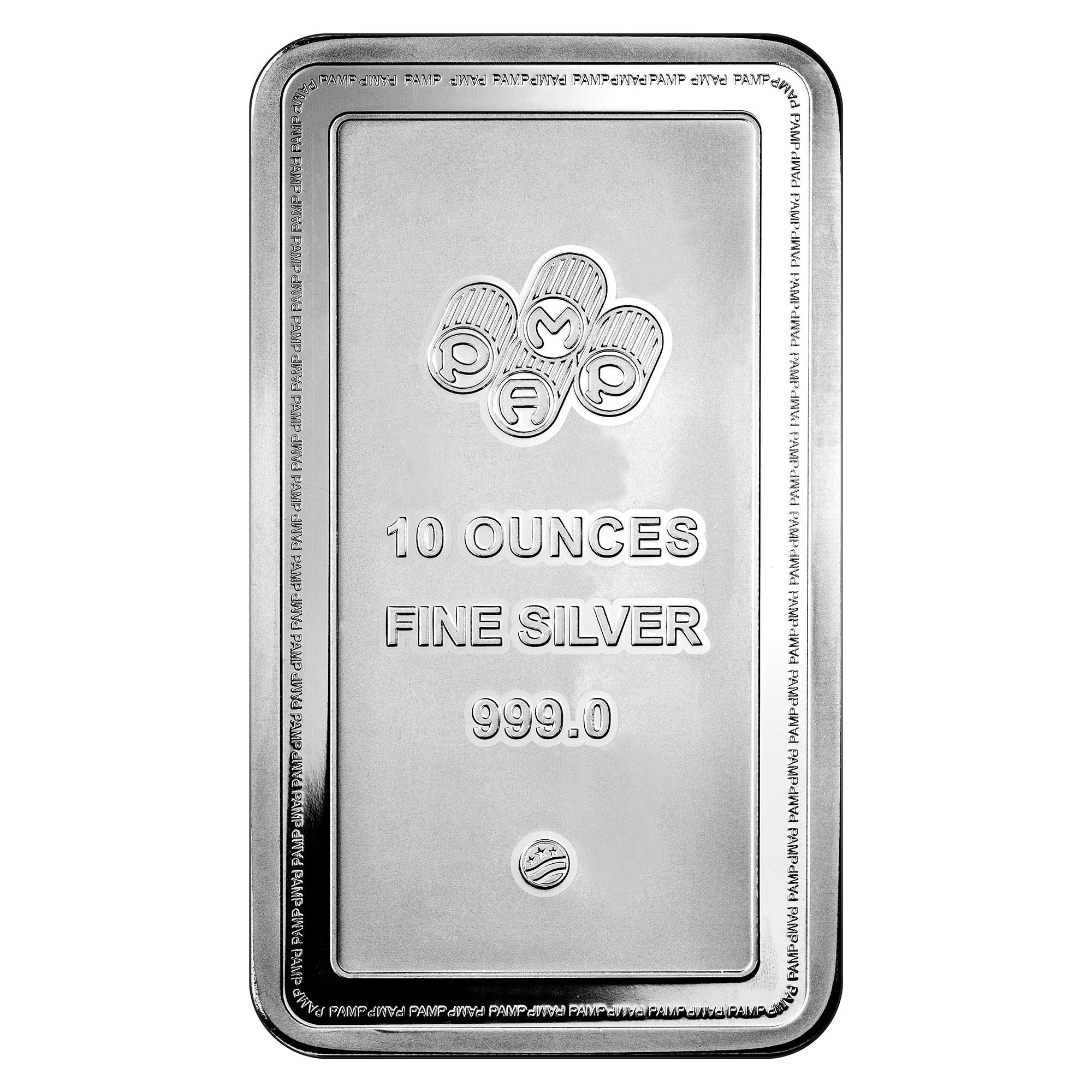 10 oz Silver Bar PAMP Lady of Liberty