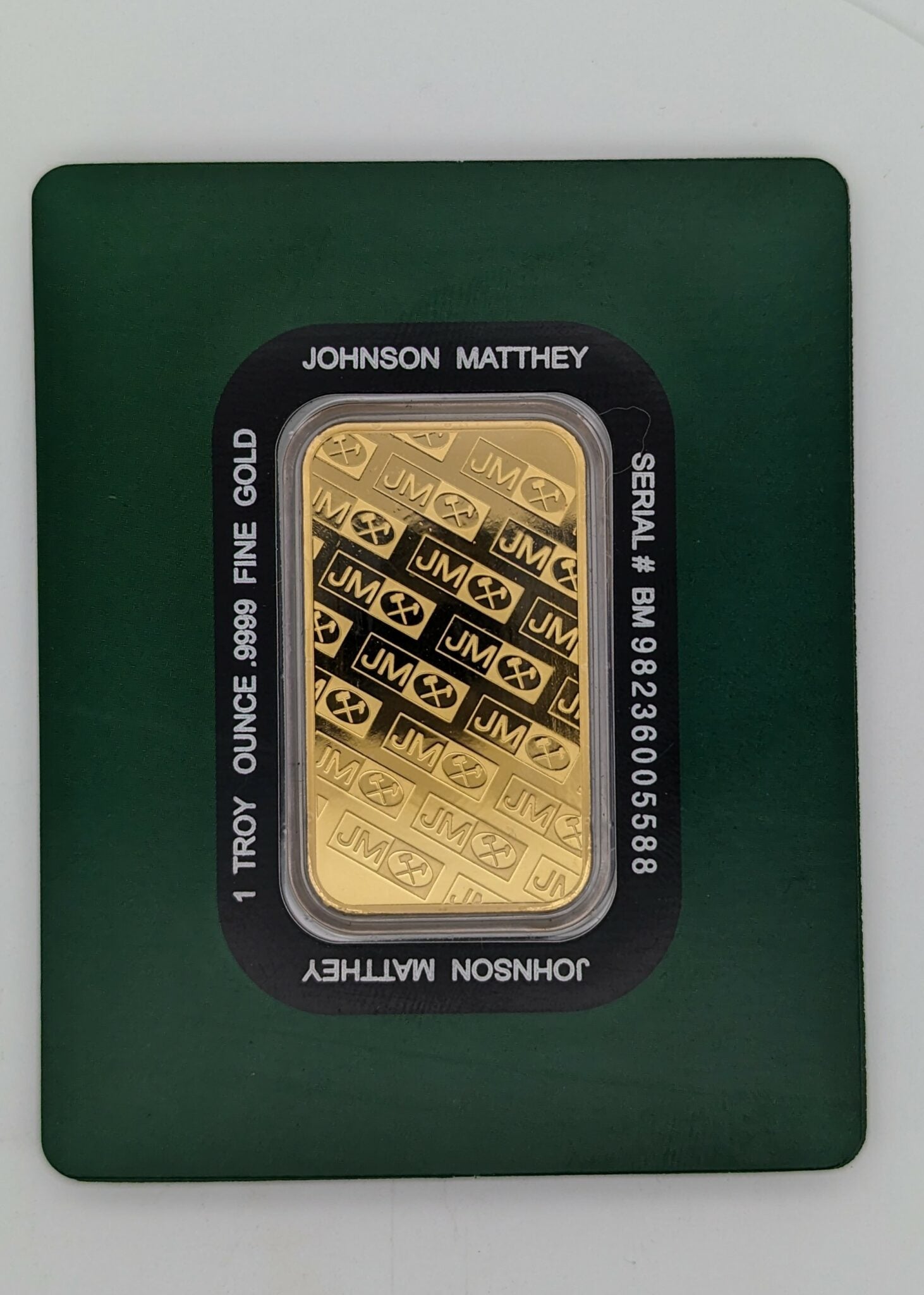 1 oz 9999 Gold Johnson Matthey Gold Bar in Assay New