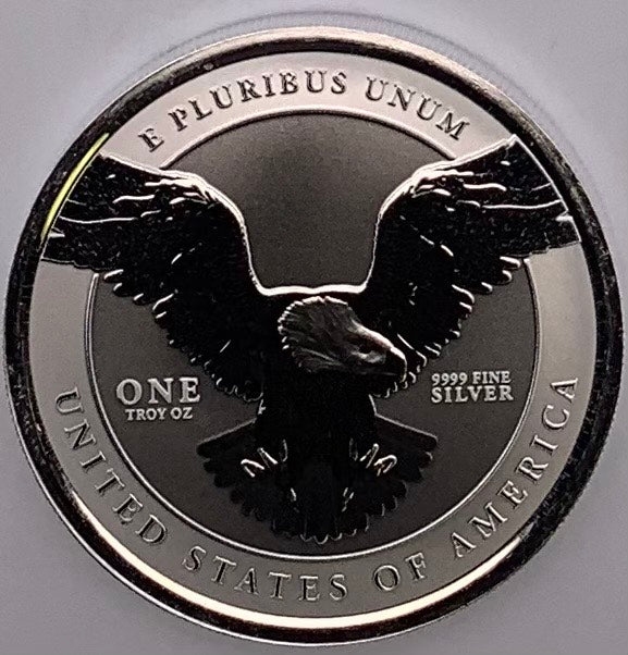 1 oz Trump 999 Silver Reverse Proof Round
