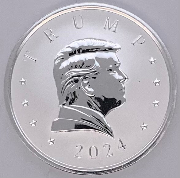 1 oz Trump 999 Silver Reverse Proof Round