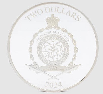 2024 1 Oz Scooby-Doo! Ruh Roh! Silver Coin